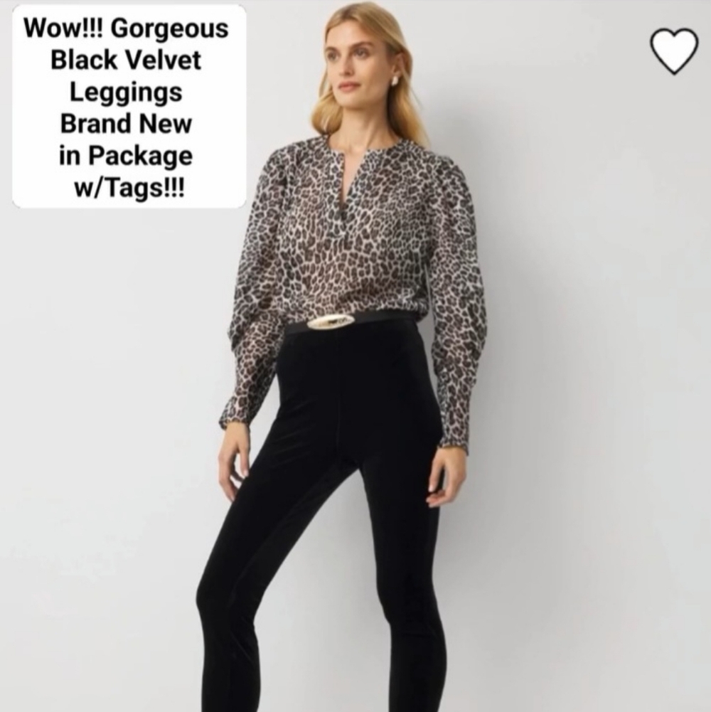 Luxe Velvet Black Leggings NEW!!!